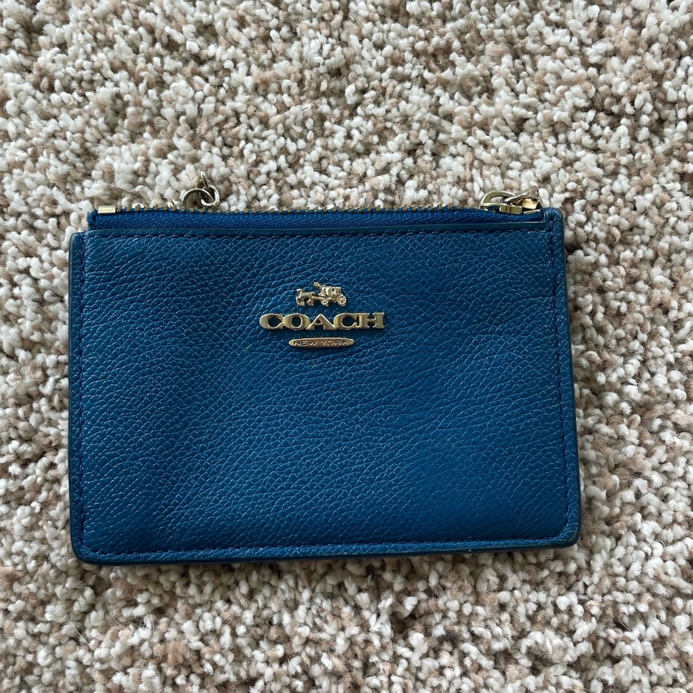 Blue Coach Wallet